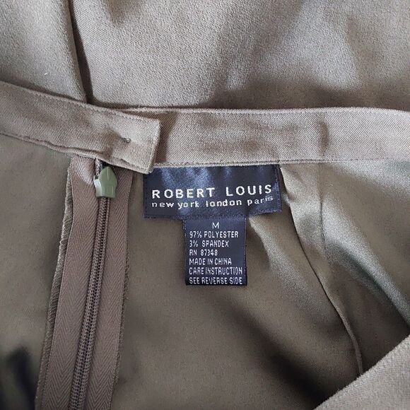 Robert Louis Pants Sz M Olive green with Fall Leaves - Picture 7 of 10